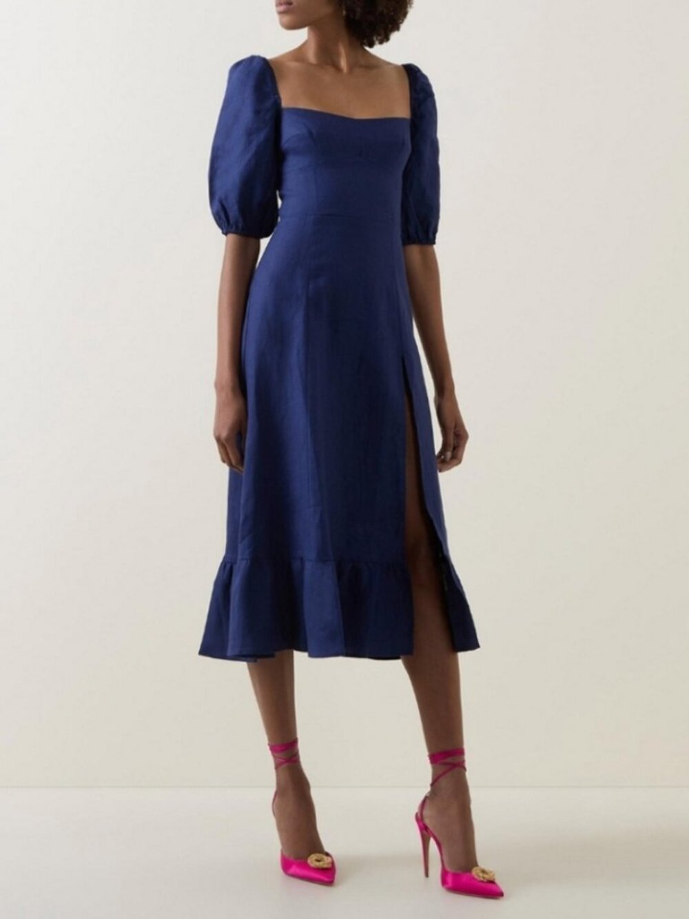 Reformation Belgium Linen Midi Dress - Picture 4 of 8